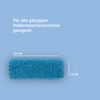 Bodenwischer Ersatzbezug Mikrovelour / Chenille - Hellblau - 4er Pack Bild 2