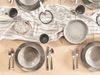 Dessertteller 4er Set COSTMARY Steinzeug Grau Bild 3