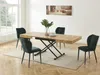 Vente-unique 'MORIALA' 2-in-1-Tisch ausziehbar und höhenverstellbar, MDF natur / Stahl schwarz, 120-220 x 90 x 45-75 cm Bild 3