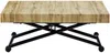 Vente-unique 'MORIALA' 2-in-1-Tisch ausziehbar und höhenverstellbar, MDF natur / Stahl schwarz, 120-220 x 90 x 45-75 cm Bild 5