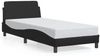 vidaXL Bettgestell "Dover" Schwarz 90x200 cm Kunstleder 373118 Bild 2