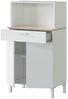 habeig Küchenbuffet Küchenschrank, Singleküche, Mehrzweckschrank, weiß, gross Tiefe ca. 40 cm Bild 3