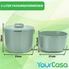 YourCasa Biomülleimer Küche 6L für alltäglichen Biomüll Spülmaschinenfest mit Sieb, Spülmaschinenfest, 6L Fassungsvermögen Bild 3