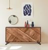 Sideboard EBBA - Akazie Akazienbraun 86x40x180cm | Schrank Flur Schlafzimmer Kommode Bild 2