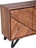 Sideboard EBBA - Akazie Akazienbraun 86x40x180cm | Schrank Flur Schlafzimmer Kommode Bild 4
