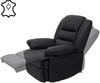 Fernsehsessel HWC-G15, Relaxsessel Liege Sessel, Leder + Kunstleder 101x87x100cm ~ schwarz Bild 4