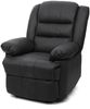 Fernsehsessel HWC-G15, Relaxsessel Liege Sessel, Leder + Kunstleder 101x87x100cm ~ schwarz Bild 5