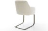 Freischwinger Greg-Flex Teddystoff Beige Freischwinger flach Effektfinish Titan Taschenfederkern Bild 5