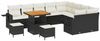 vidaXL Gartensofa-set 12 pcs Schwarz Poly-Rattan 3361780 Bild 2