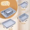 Hejo 7er Set Filz Schubladen Organizer Aufbewahrungsbox Hellgrau Bild 3