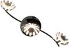 LED Deckenstrahler BLOOM 3-flammig, Metall in Blattsilber, Breite 50cm Bild 2