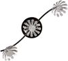 LED Deckenstrahler BLOOM 3-flammig, Metall in Blattsilber, Breite 50cm Bild 4