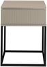 Nachtkommode >Marle< 1 Schublade, Farbe Kaschmir, Holzwerkstoff - 40x52x38,5cm (BxHxT) Bild 4