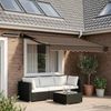 vidaXL Elektrische ausziehbare Markise Taupe 3,5 x 2 m 3425747 Bild 1