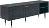 Vente-unique - PARIOMA TV unit Holz, Platte SchwarzGold - B 40 cm x H 55 cm x L 150 cm Bild 3