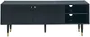 Vente-unique - PARIOMA TV unit Holz, Platte SchwarzGold - B 40 cm x H 55 cm x L 150 cm Bild 2