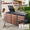 Mülltonnenbox 3er Holzdekor, 120L bis 240L, für Drei Tonnen, Mülltonnenverkleidung aus verzinktem Metall mit Holzdekor-Front Bild 5
