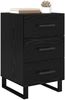 vidaXL Nachttisch Schwarz Eichen-Optik 40 x 40 x 66 cm Holzwerkstoff 882145 Bild 3