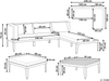 Lounge Set mit Tisch BRACCIANO Helles Beige Bild 2