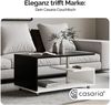 CASARIA® Couchtisch Orlando 95x55x50cm Weiß Schwarz Holz Wohnzimmertisch Bild 3