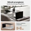 CASARIA® Couchtisch Orlando 95x55x50cm Weiß Schwarz Holz Wohnzimmertisch Bild 5