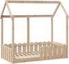 vidaXL Kinderbett Hausbett 70x140 cm Massivholz Kiefer 850698 Bild 3
