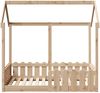 vidaXL Kinderbett Hausbett 70x140 cm Massivholz Kiefer 850698 Bild 4