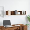 vidaXL CD-Wandregal Altholz-Optik 100x18x18 cm Holzwerkstoff 855950 Bild 3