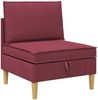 vidaXL Modular Sofa Set mit Stauraum 4 pcs Weinrot Stoff 3413689 Bild 5