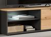 Wohnwand Briska in Eiche und grau 246 cm Bild 4