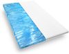 Mister Sandman Gelschaum Topper Matratzenauflage 120×190 cm – Polyester Bezug, Höhe 5 cm, ergonomisch & kühlend, Weiß Bild 2