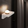 LED Wandleuchte, Metall, Beton, grau, 30 cm Bild 3