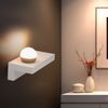 LED Wandleuchte, Metall, Beton, grau, 30 cm Bild 5