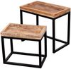 Couchtisch Lecce - 2er Set - Mangoholz natur Bild 2