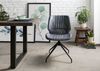 Stuhl Echtleder 51x61x84 blau IRON LABEL #511 Bild 3