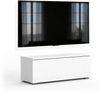 AX LIVING Lowboard TV Kommode 100 cm Barvo Weiß Matt/Hochglanz Stehend Bild 4