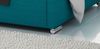 Polsterbett Doppelbett VITUS Komplettset Polyester. Türkis 140x200 cm Bild 2