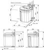MÜLLEX 4915.40 Abfallsystem 35 Liter EURO FLEXX ab 45 cm Schrankbreite Bild 2