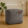 Green Bean Pouf Cube Cord (Indoor Sitzhocker Sitzkissen Fußhocker Relax-Sessel, Made in Germany), die ideale Ergänzung zum Sitzsack Bild 3