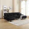4-Sitzer Wohnlandschaft U-Form B 272 x T 136 x H 88 cm aus Chenille Bild 3