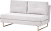 Schlafsofa 3-Sitzer JERSLEV Stoff Cremeweiß Bild 4