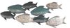 LB H&F Lilienburg Wanddekoobjekt Wanddeko Wandobjekekt Bad Badezimmer Fische Metall Fisch (tierfigur schwarm schwarmfisch familie maritimes Design deko-wandbild modern eisen wandhänger schlafzimmer vintage blau weiss meer ozean see wandfigur dekofigur,... Bild 5