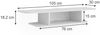 Tv-Schrank Lorio Weiß 105 x 18.2 cm offene Fächer Vicco Bild 3