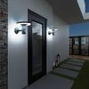 2x LED Solar Wandleuchte anthrazit, Bewegungsmelder, H 21 cm Bild 3