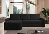 AX LIVING Ecksofa mit Schlaffunktion Nebbiolo 250 cm breit – schwarz Bild 2