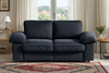 Sofa 2-Sitzer Sitzfläche 136x61 cm, Schwarz, Kurzplüsch, integrierter Stauraum & Taschenfederkern,201*91*89 cm Bild 5