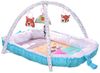 Lorelli Spielbogen Krabbeldecke Nest 2 in 1 Babynest hängende Stofftiere Spiegel blau Bild 1