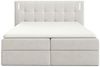 Boxspringbett Schlafzimmerbett MARTIM PREMIUM 160x200cm Stoff Fresh Altweiß Bild 3