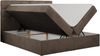 Polsterbett Kunstlederbett mit Bettkasten, Stauraumbett - ERNI - 160x200cm - Braun Velours - H4 Bild 4