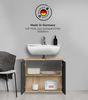 mokebo Waschbeckenunterschrank Der Waschbär (mit Einlegeboden) Waschtischunterschrank oder Badezimmerschrank in Eiche Schwarz Bild 3